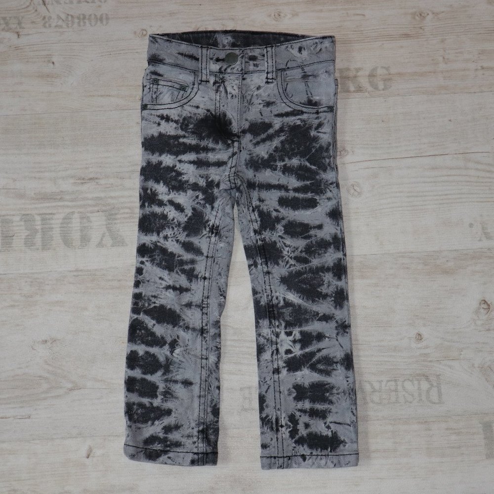 Jette Joop Jeans Girls 2T Toddler Gray Black Tie Dye